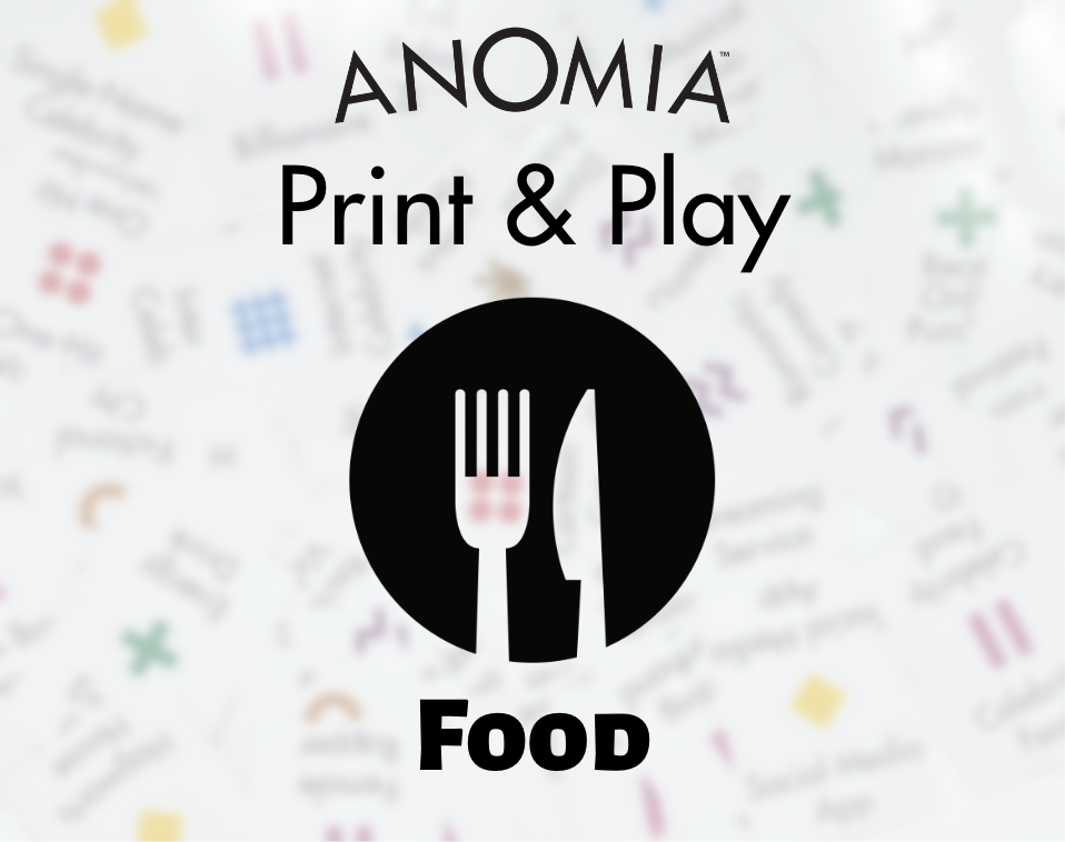 Anomia - Food Print & Play PDF