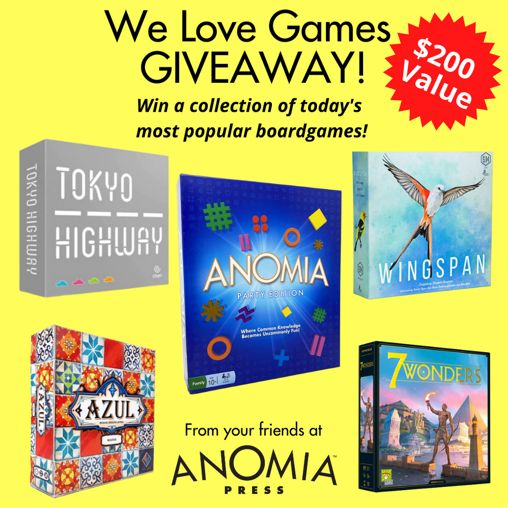 Anomia Press - We Love Boardgames Giveaway