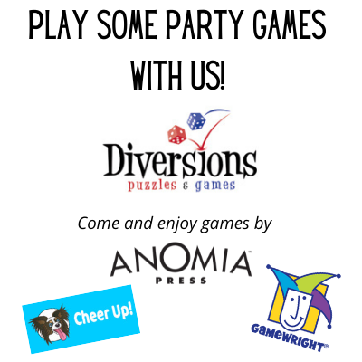 Party Game Night @ Diversions! Saturday, November 13, 2021