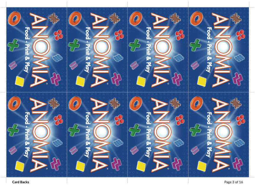 Anomia - Food Print & Play PDF
