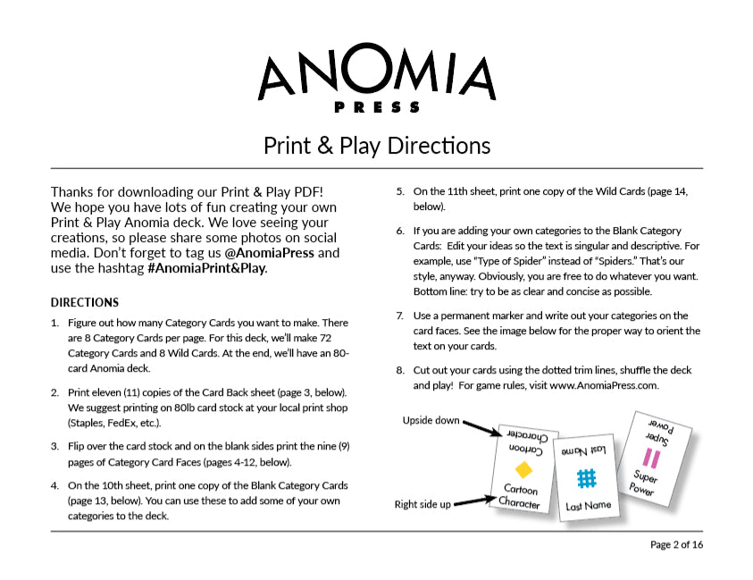 Anomia - General Knowledge Print & Play PDF